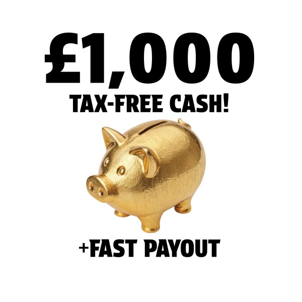 £1,000 TAX-FREE CASH